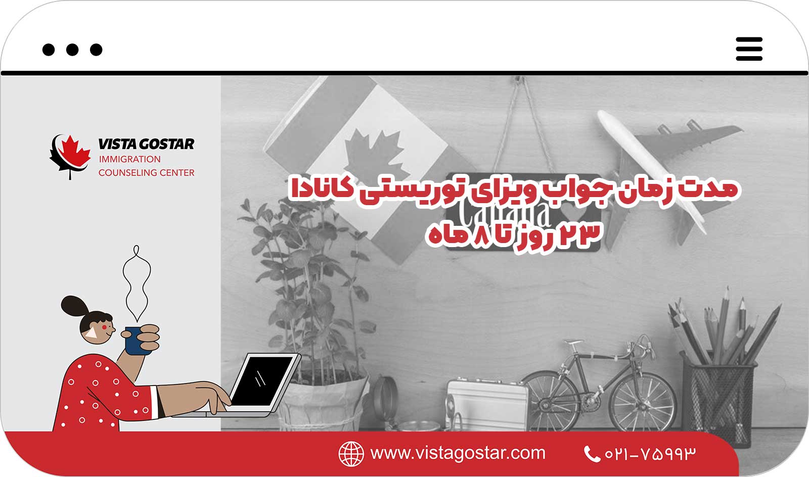  مدت زمان جواب ویزای توریستی کانادا: 23 روز تا 8 ماه