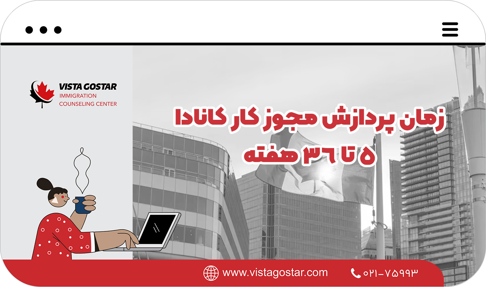  زمان پردازش مجوز کار کانادا: 5 تا 36 هفته